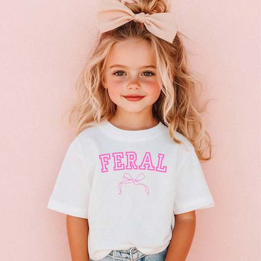 feral coquette bow valentines day tee