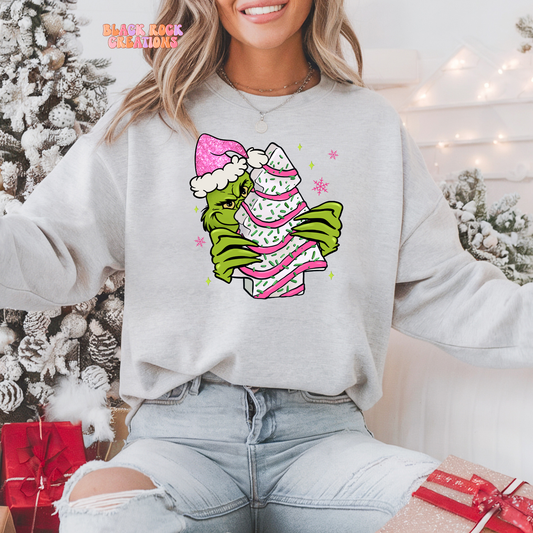 Christmas cake sweatshirt