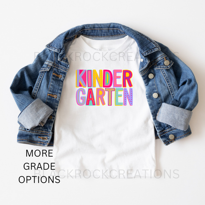 first day of school tshirt - girl colors