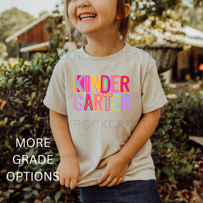 first day of school tshirt - girl colors