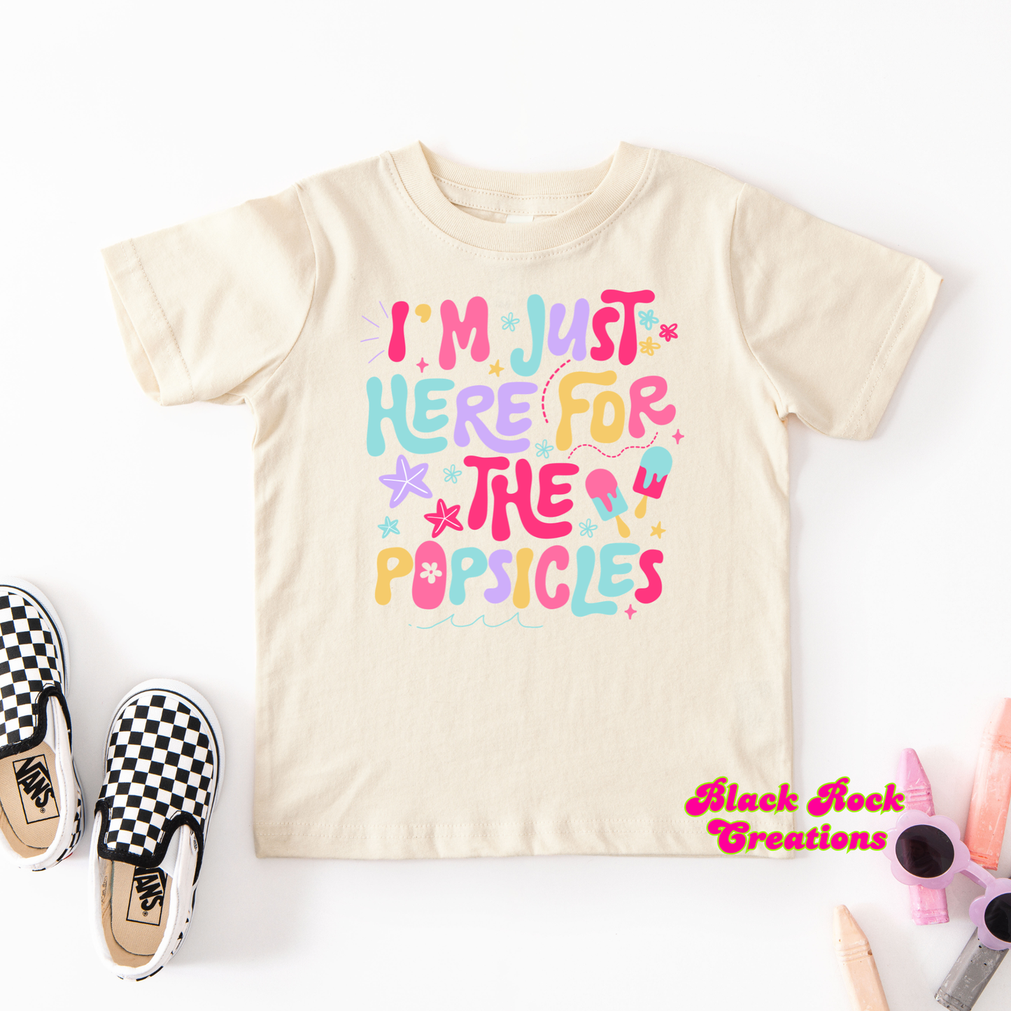 Im just here for the popsicles tee - infant & toddler