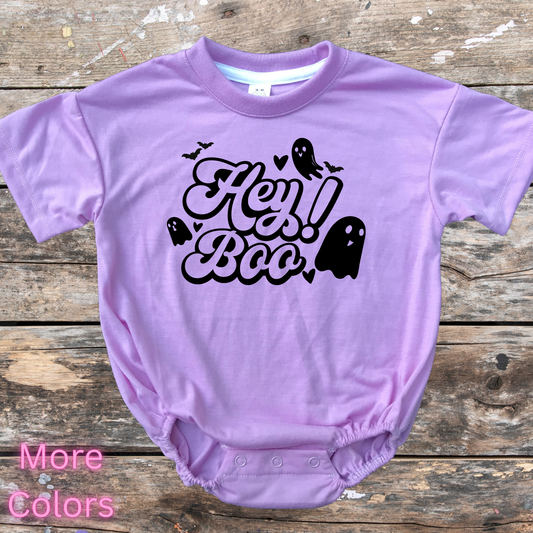 Hey boo short sleeve bubble romper