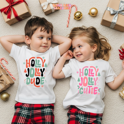 Holly Jolly matching toddler tee