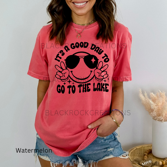 its a good day to go to the lake comfort colors t-shirt