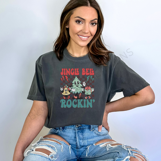 jingle bell rockin comfort colors t-shirt