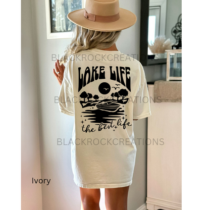 lake life the best life colors t-shirt