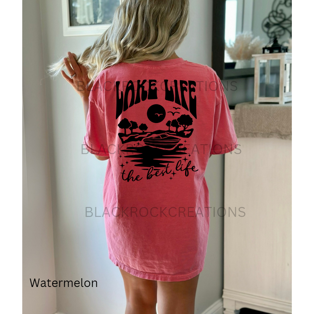 lake life the best life colors t-shirt
