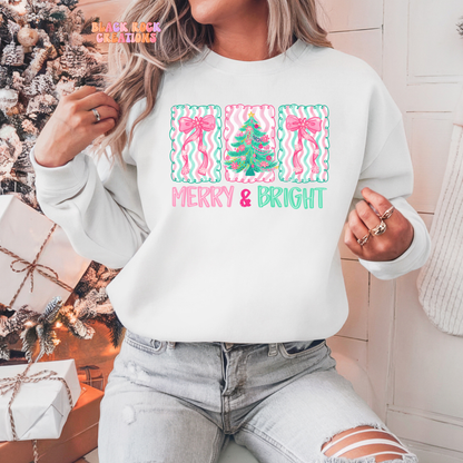 Merry and bright sweatshirt
