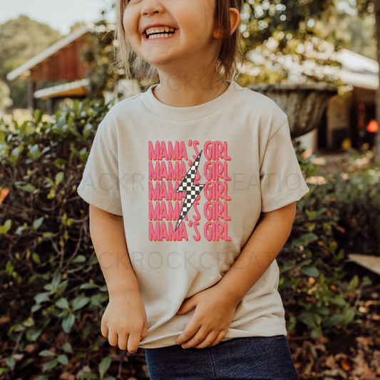 Mini pink bolt shirt/bodysuit - infant, toddler, youth