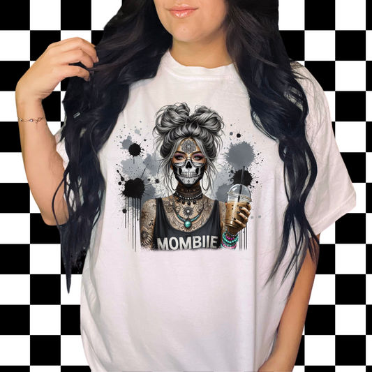 mombie comfort colors tshirt