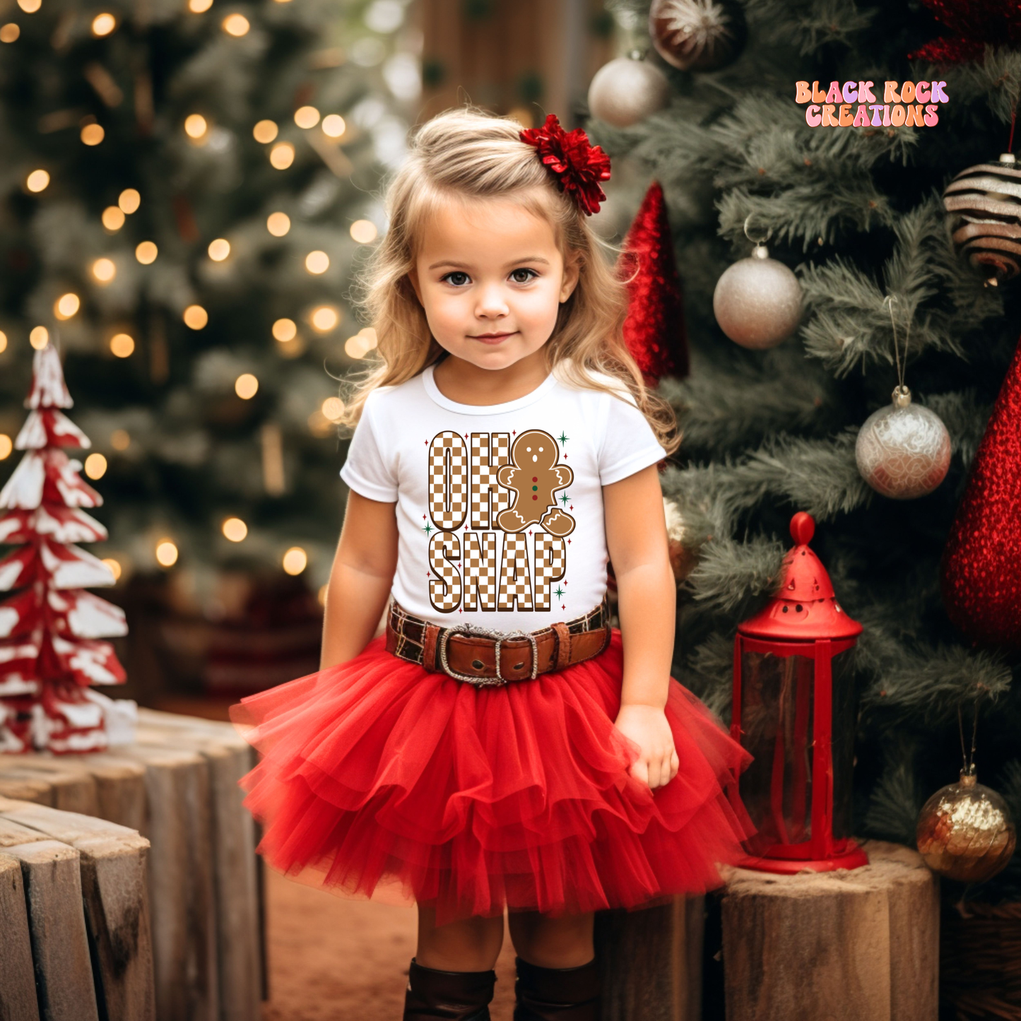Oh snap gingerbread toddler tee