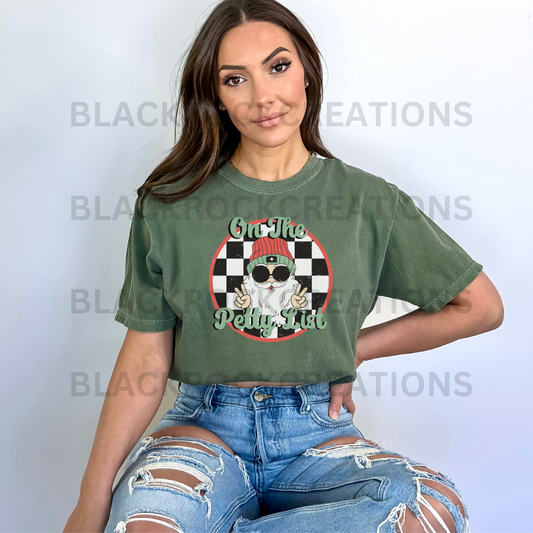 On the petty list comfort colors t-shirt