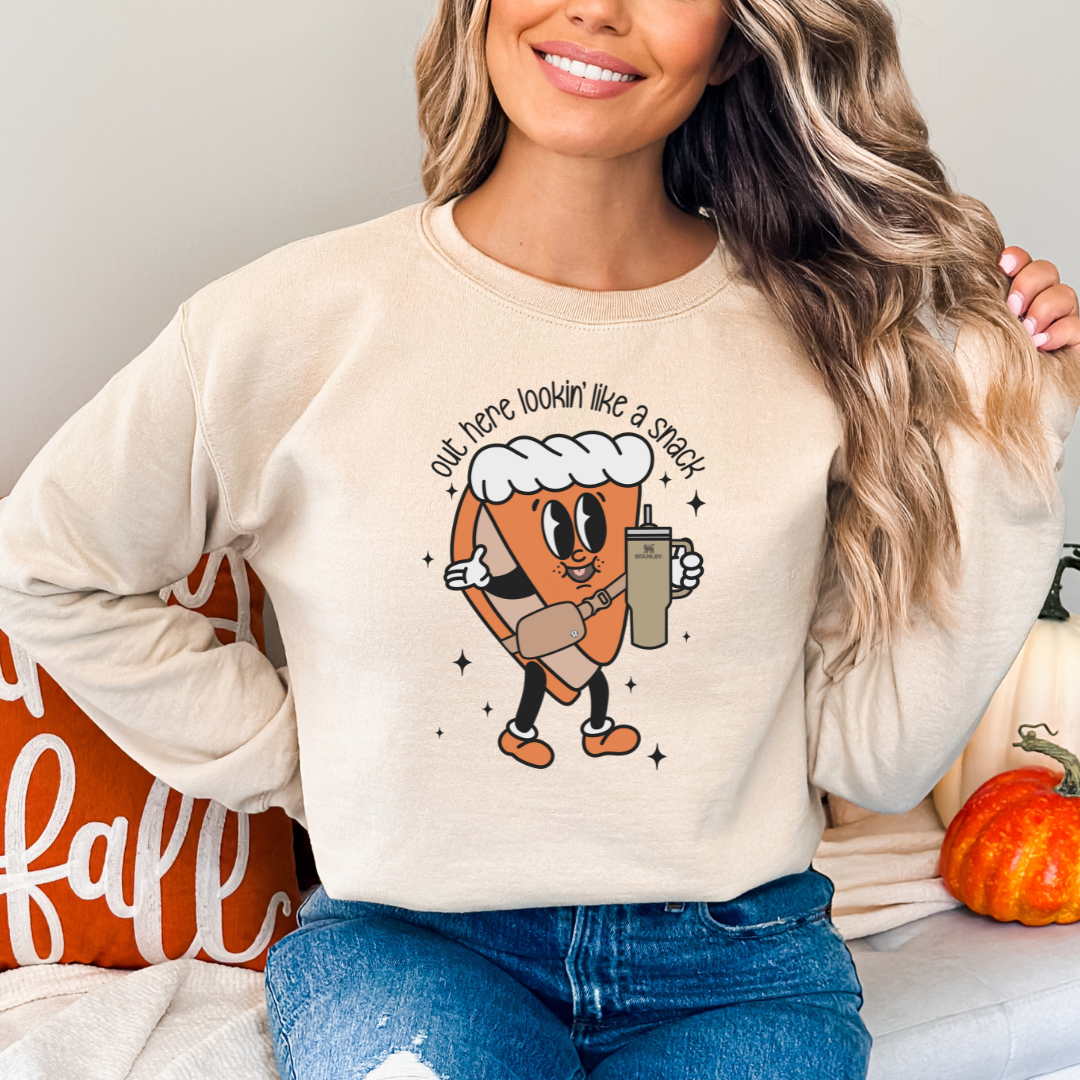 lookin like a snack pie sweatshirt