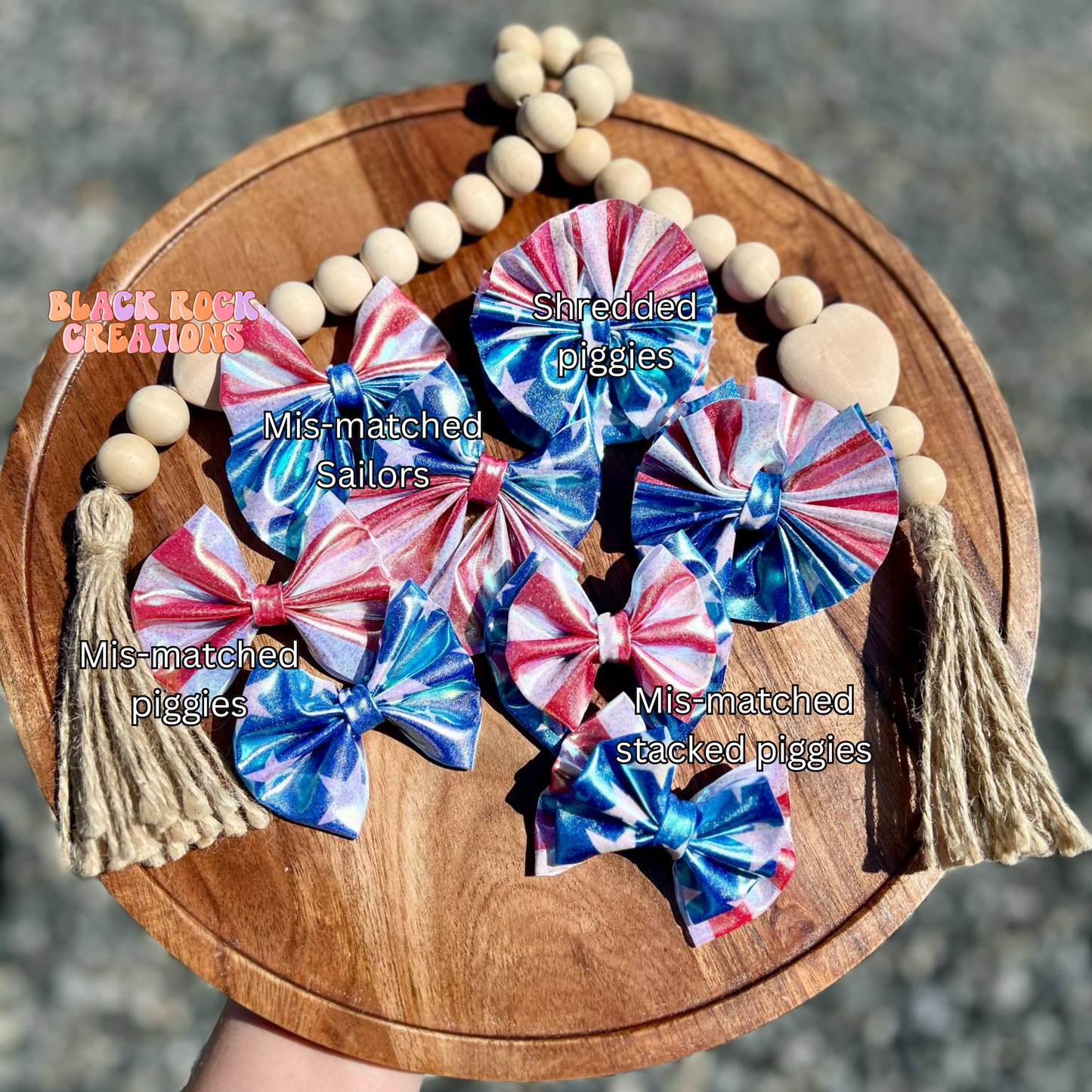 Patriotic Stars and Stripes holo - more styles