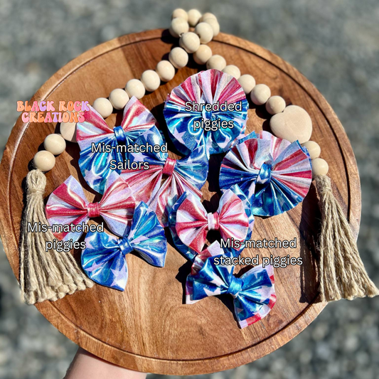 Patriotic Stars and Stripes holo - more styles