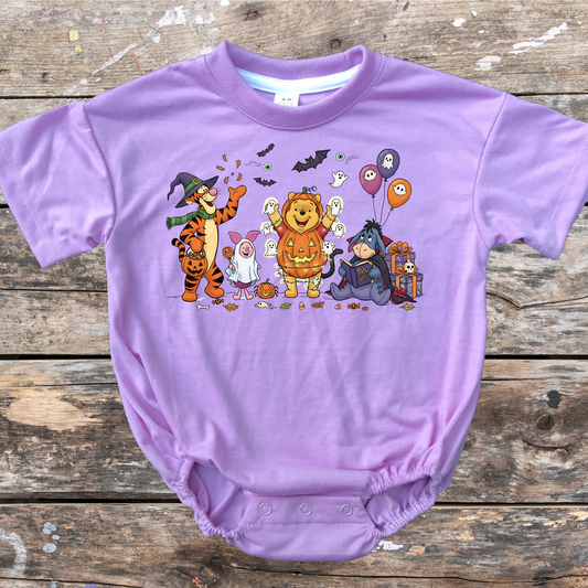 Friends short sleeve bubble romper