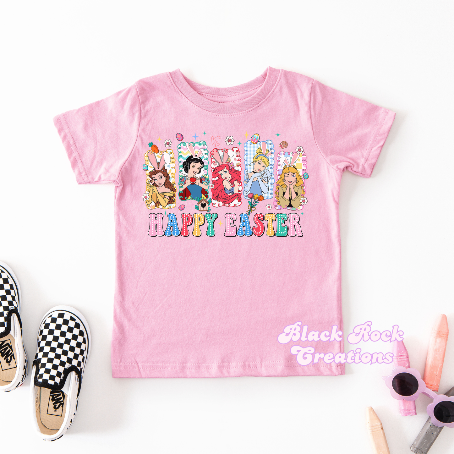 Girly happy easter tee - infant & toddler