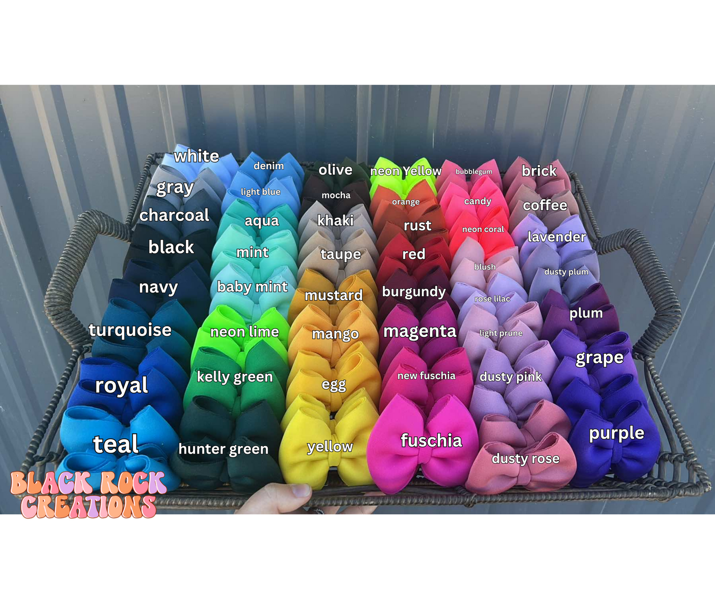 PUFF solid bows - 47 colors