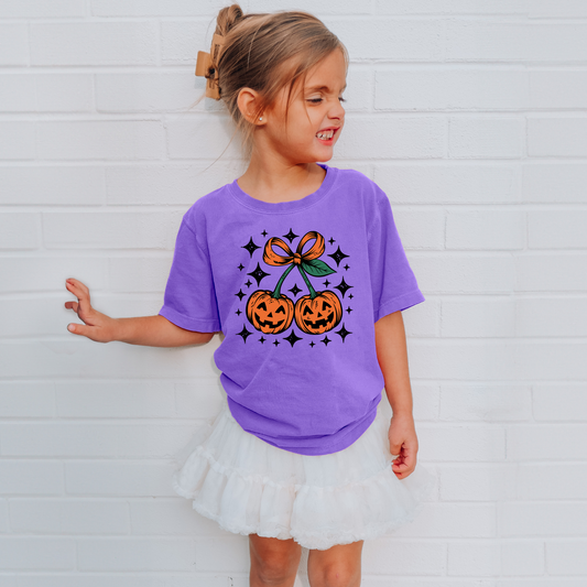 pumpkin cherries toddler tee