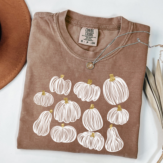 Pumpkins comfort colors tshirt