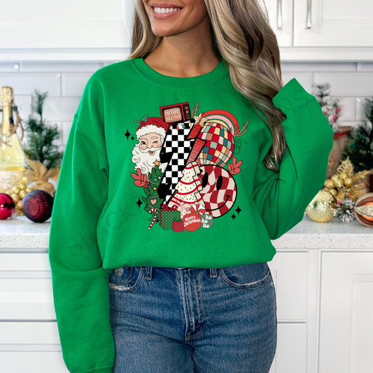 retro Christmas sweatshirt