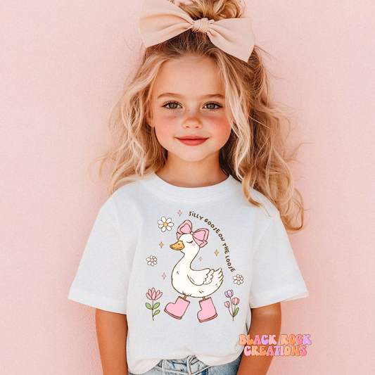 silly goose on the loose toddler tee