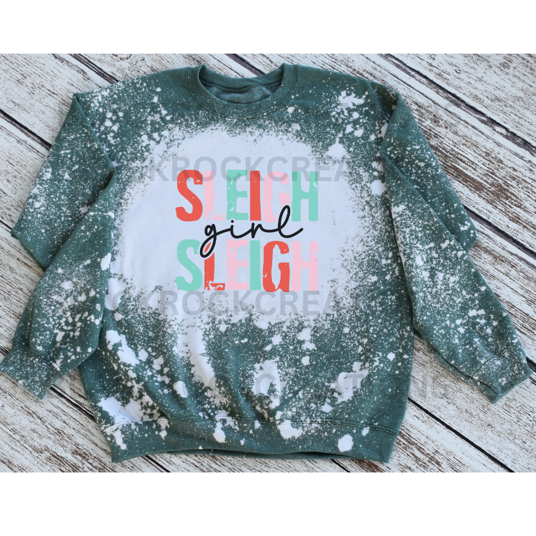 sleigh girl sleigh bleached sweatshirt