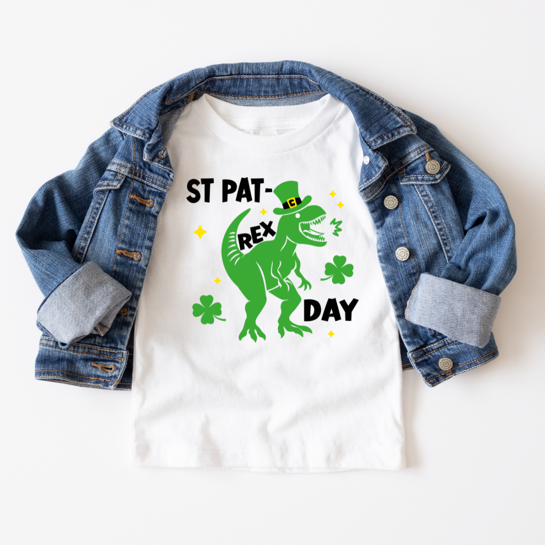 St. Pat rex day toddler tshirt