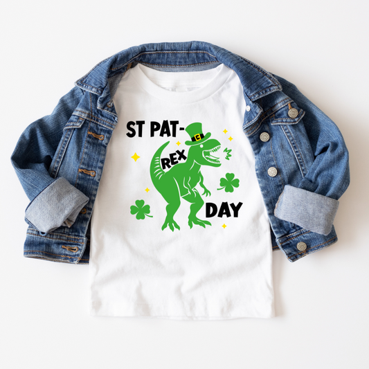 St. Pat rex day toddler tshirt