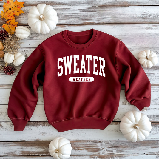 Sweater weather sweatshirt (white)