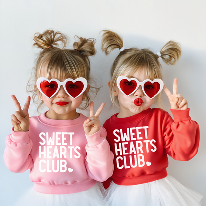 Sweet hearts club Valentines day toddler sweatshirt