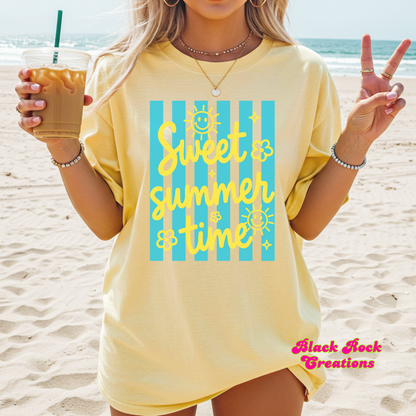 Sweet summer time comfort colors tshirt