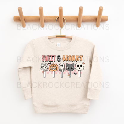 Sweet and spooky toddler sweatshirt