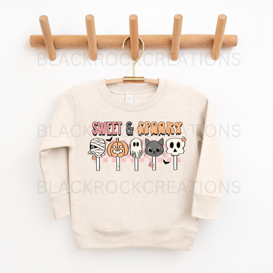Sweet and spooky toddler sweatshirt