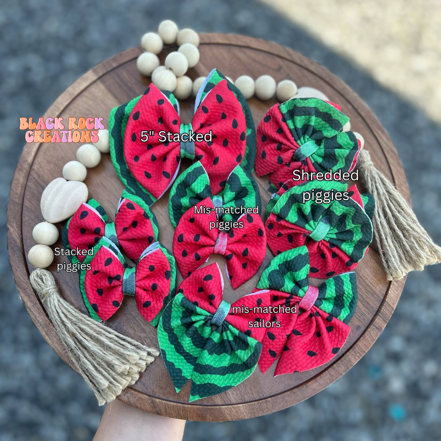 Watermelon bows