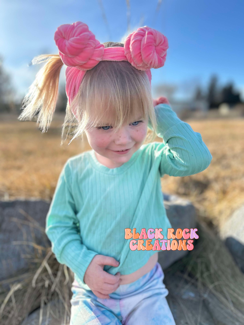 Topknot piggies headwrap